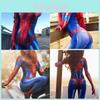 Kostium Cosplay Spiderman Seksowny Kombinezon Damski Garnitur na Imprezę Halloweenową