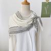 Women's Elegant Sun Protection Triangle Scarf Multiway Wrap Thin Silk Scarf Silk Like Twill Shawl