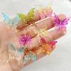 10Pcs Cute Cartoon Colorful Butterflies Flatback Resin Scrapbooking Crafts Fit Phone Case Decoration DIY Hair Bows Accessories