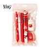 Holiday Stationery Packs for Classroom 6PCS Christmas Set Students, Cute Patterns Print Bulk Gifts Students Practical School Supplies, Smooth Writing