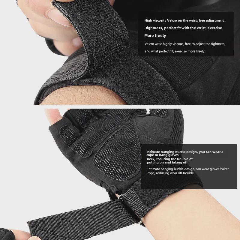 Men's Tactical Half & Full Finger Gloves: Outdoor Riding, Motorcycle, Combat, Fitness, Military Fans.