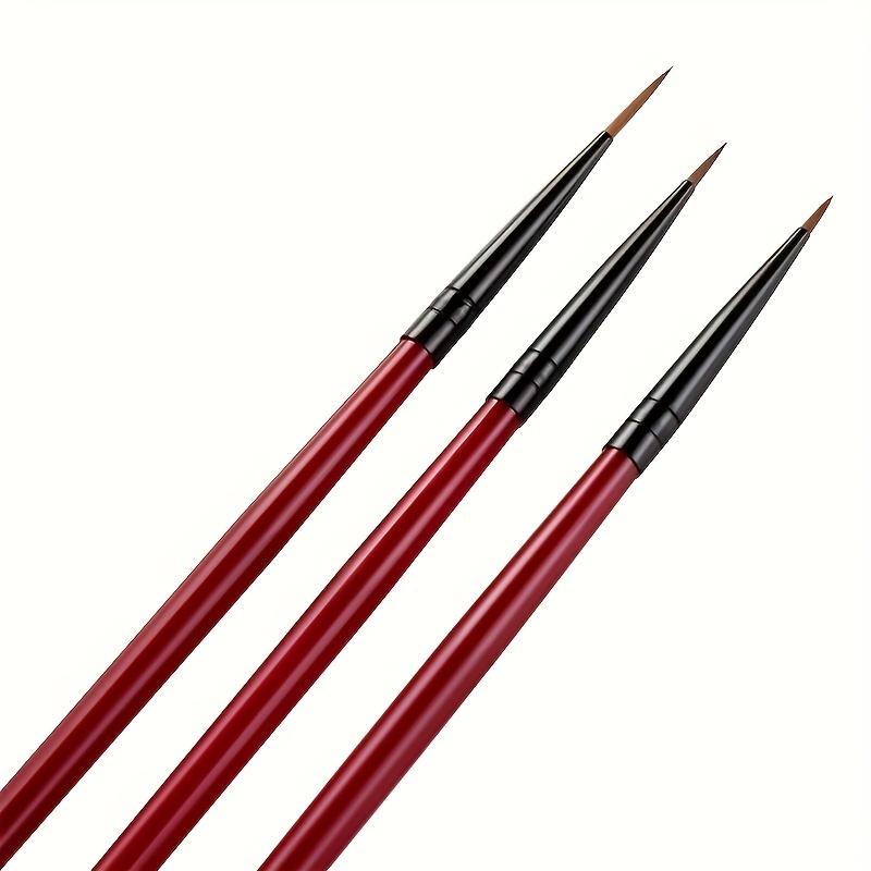 Set de Pinceles Liner para Uñas - Bolígrafos de Dibujo de Detalle Fino para Uñas Acrílicas - Herramientas sin Olor para Pintura y Diseño de Rayas para Manicura DIY de Calidad de Salón