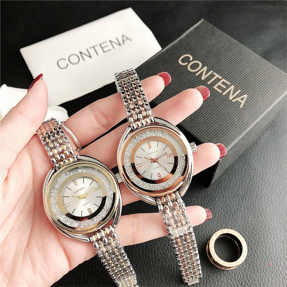 Top Crystal Watches Women Stainless Steel Ladies Quartz Watches Elegant Women Bracelet Clock Reloj