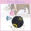 Exciting Black Squeaky Treat Dispensing Ball For Dogs Perfect For Chewing And Dental Health