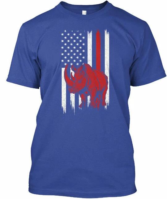Rhino American Flag T shirt XL
