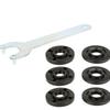AS SHOWN 5 8-11 Angle Wrench Angle Grinder Pressure Plate Wrench Includes 3 External Nuts Supports Secure Clamping