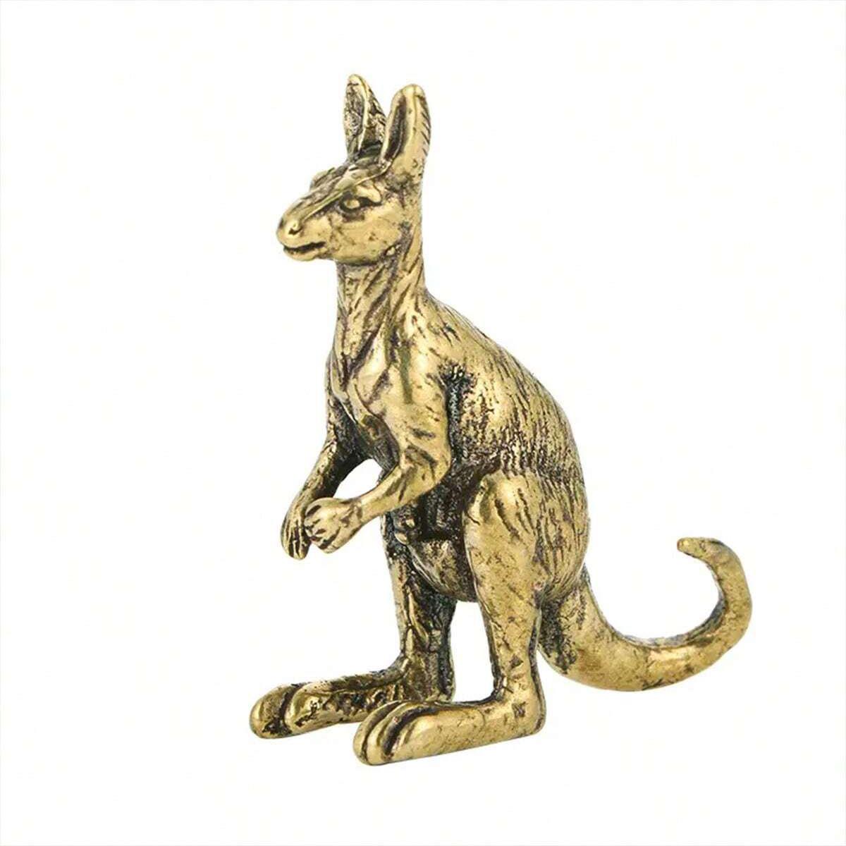 

Kangaroo Bronze Craftwork Ornaments Small Creative New Year Stall Hot Sale Small Commodities Cross-Border Home Decoration