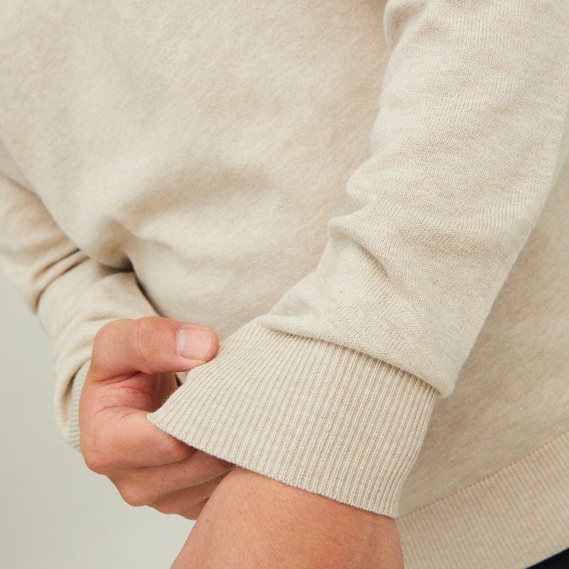 Men's JACK & JONES Soft Crocheted Cotton Zip-up High Neck Pull