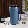 Vacuum Insulated Travel Mug with Rope Thermal Coffee Cups Stainless Steel Thermos Water Bottle Double Wall Cold Hot  Drinkware