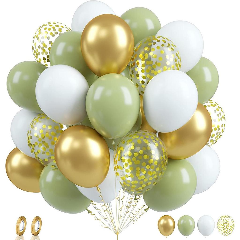 12 inch mixed color latex balloons 60pcs combination set holiday decoration