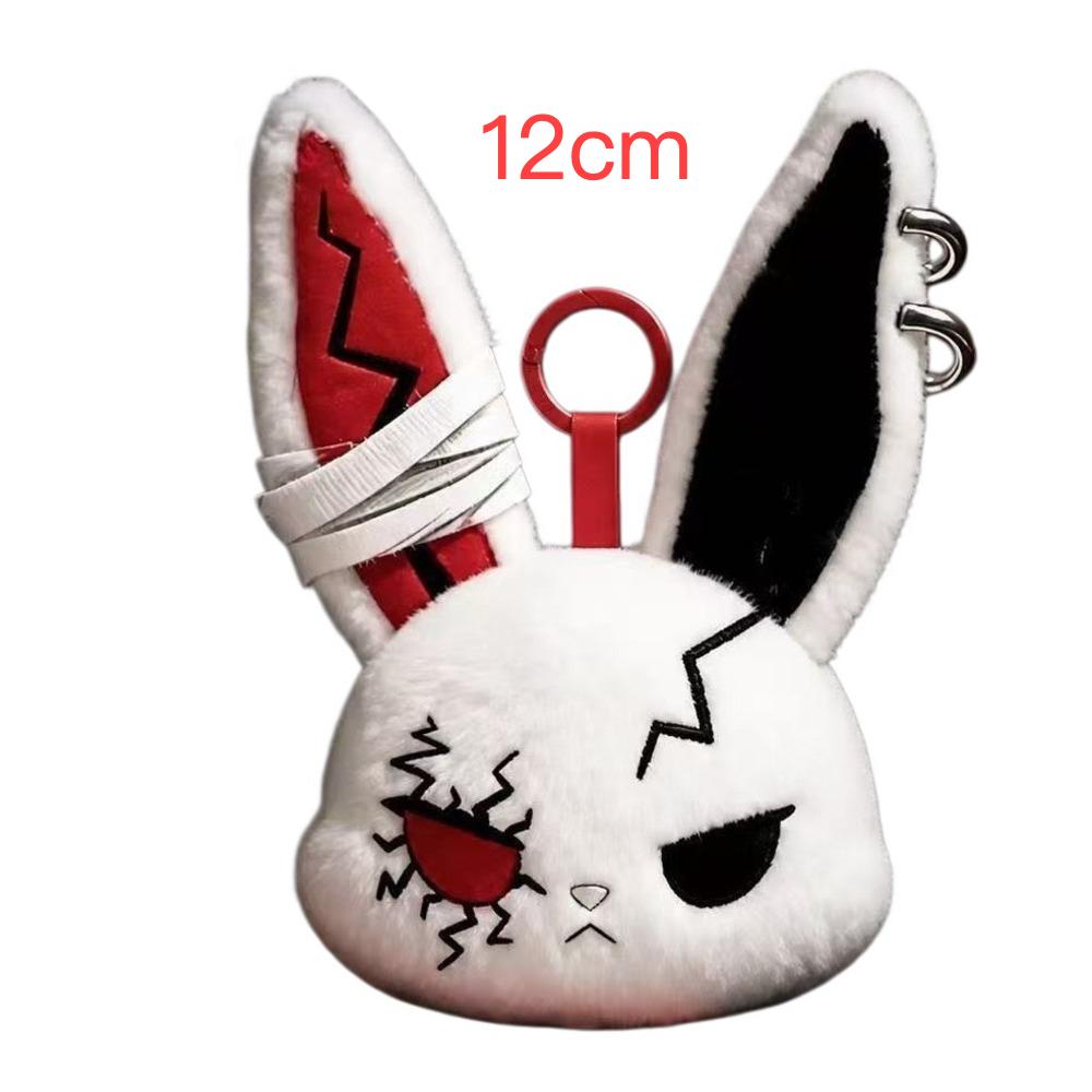 26 New Models 20Cm Rabbit Plush Keychain Halloween Bunnys Plush Toy Keychain Easter Bunny Plush Dark Rabbit Keychain Easter Gif