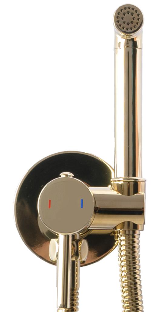 Loop Gold Concealed Bidet Tap, Gold Color