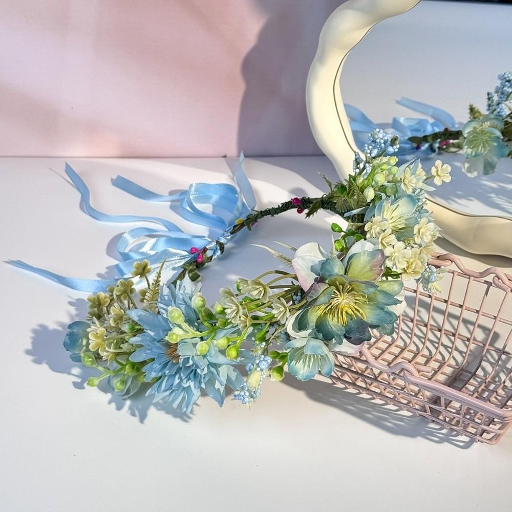 Forest Flower Wreath Flower Garland Headpiece Fashion Floral Headband Wedding