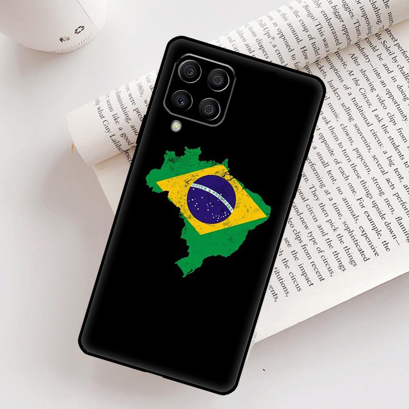 Brazil Brazilian Flag Case For Samsung Galaxy M52 M06 M16 M36 M56 M33 M15 M55 M31 M13 M12 M14 M53 M32 M35 M34 M54