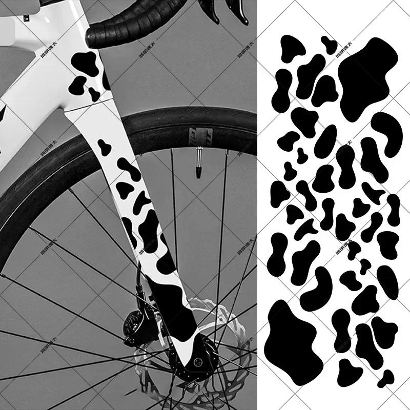 Adesivi per Bicicletta Graffiti Cartoni Animati Per Telaio Bicicletta Tubo Superiore Fai da Te Riflettenti Impermeabili Adesivi per Ciclismo Adesivo per Telaio Bici da Strada