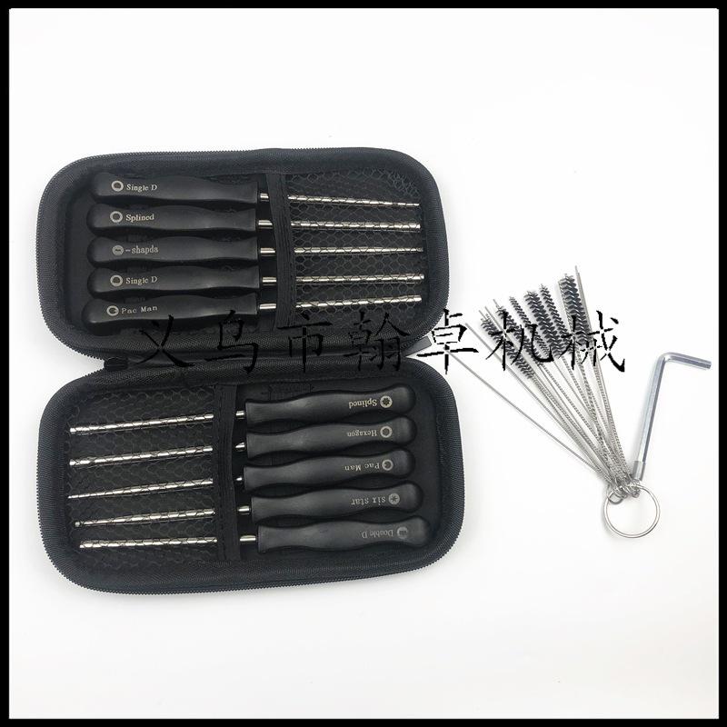 10-Piece Carburetor Screwdriver Set with Black Leather Case and Brush Cutter Chainsaw Accessories HZPJ