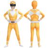 Cosplay Mighty Morphin Power Adult Child Costume Superhero Mask Jumpsuit Zentai Suit Carnival Celebration Rangers Cosplay Bodysuit Man