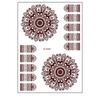 Arm Hand Semi-permanent Henna Tattoo Stickers Body Art Sticker Temporary Tattoo Indian Lace Tattoo