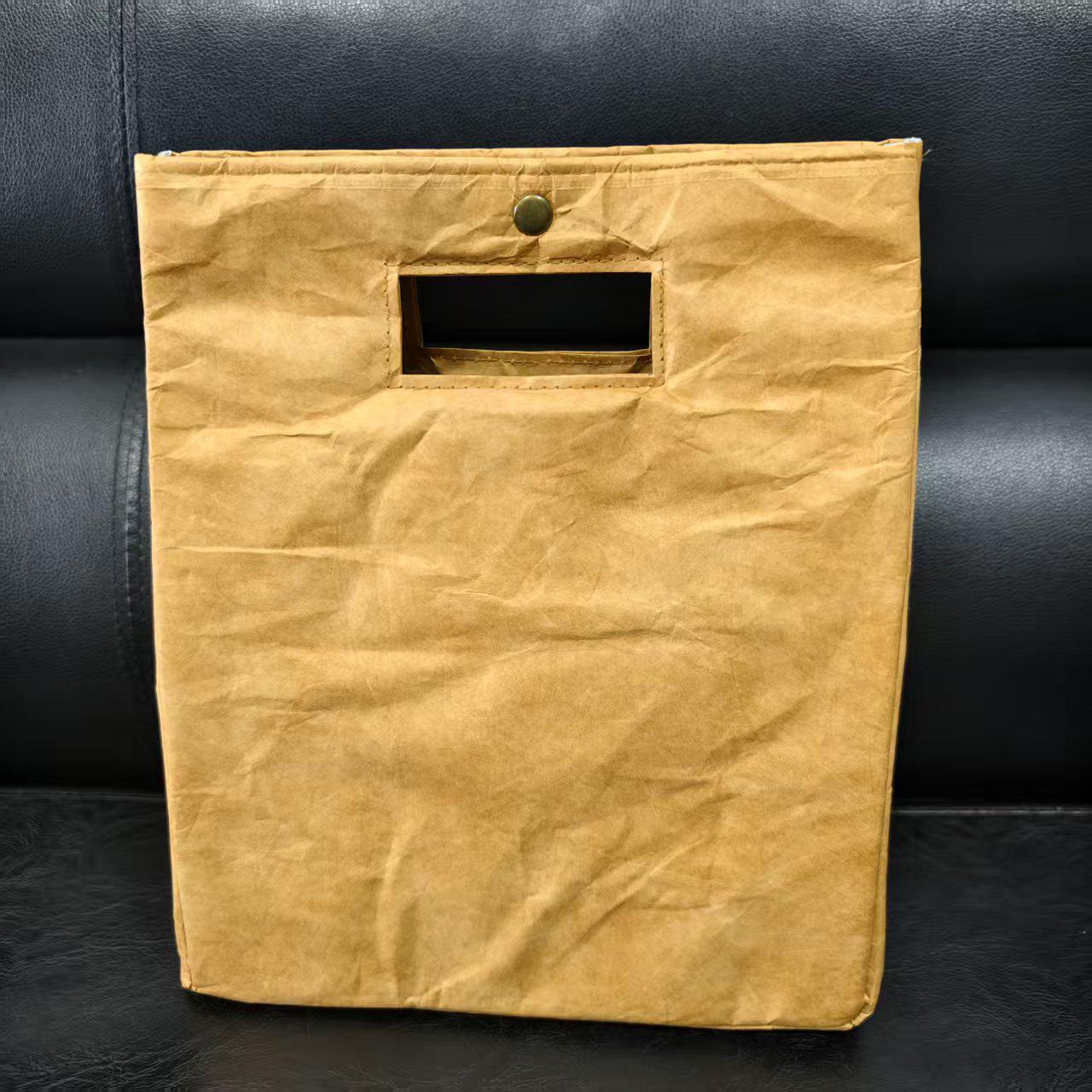 

Premium DuPont Paper Bento Bag with Thick Aluminum Foil Insulation for Lunches and Outings 105g