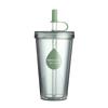 Transparent Iced Coffee Cups with Lids Water Cup gift Straw Bottle  Travel