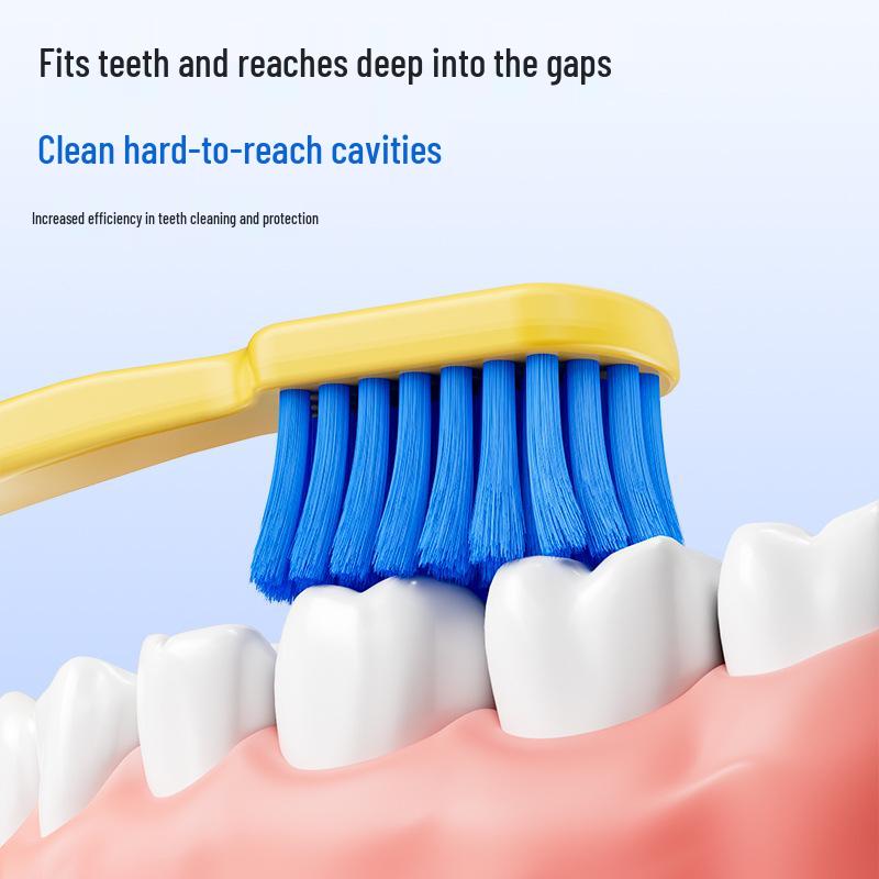 Japanese Brand Dopamine Adult Wide Head Soft Bristle Toothbrush - 3 Pack for Couples