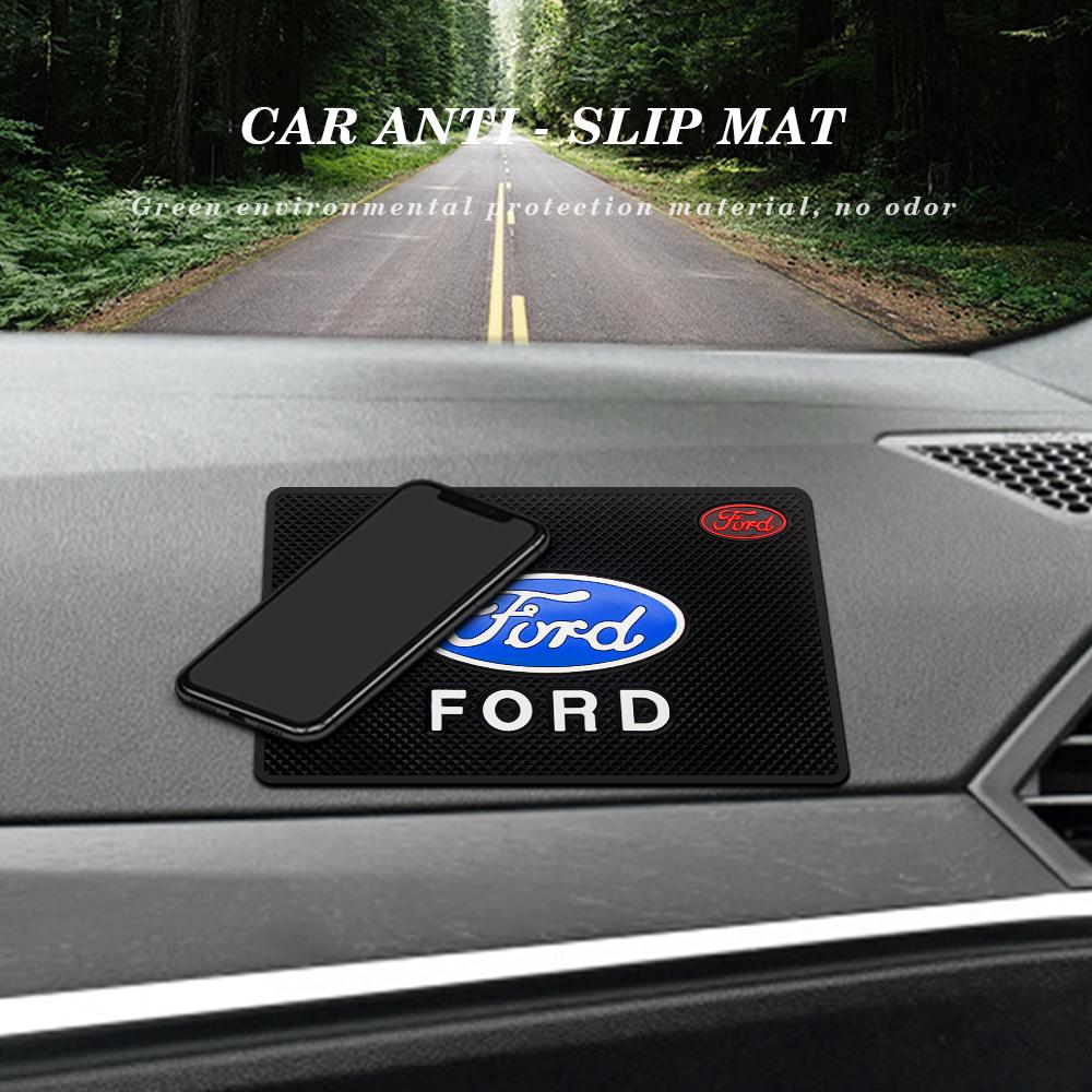 Car Sticker Car Dashboard Adhesive Anti-Slip Mat Silicone Storage Mat Cell Phone Anti-Slip Mat for Ford Focus Mustang Fiesta Ran