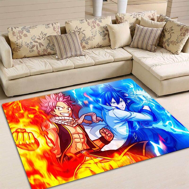 

Fairy Tail Аніме Килим Діти грають Килим Вітальня Спальня Килим Балкон Ванна кімната Протиковзкий дверний килимок Реквізит для фотографій 80cm by 120cm