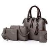 Leather Shoulder Messenger Bag Tote Bag Bolsa 4pcs/Set Women Composite Bag High Quality Ladies Handbag Female Set Bag