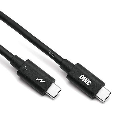 [Official Japanese Product] OWC Thunderbolt 4 To USB-C Cable (OWC Thunderbolt 4 To USB-C Cable) Thunderbolt Certified, 100% USB-C Compatible, 40Gb/s D