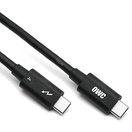 [Official Japanese Product] OWC Thunderbolt 4 to USB-C Cable (OWC Thunderbolt 4 to USB-C Cable) Thunderbolt Certified, 100% USB-C Compatible, 40Gb/s D