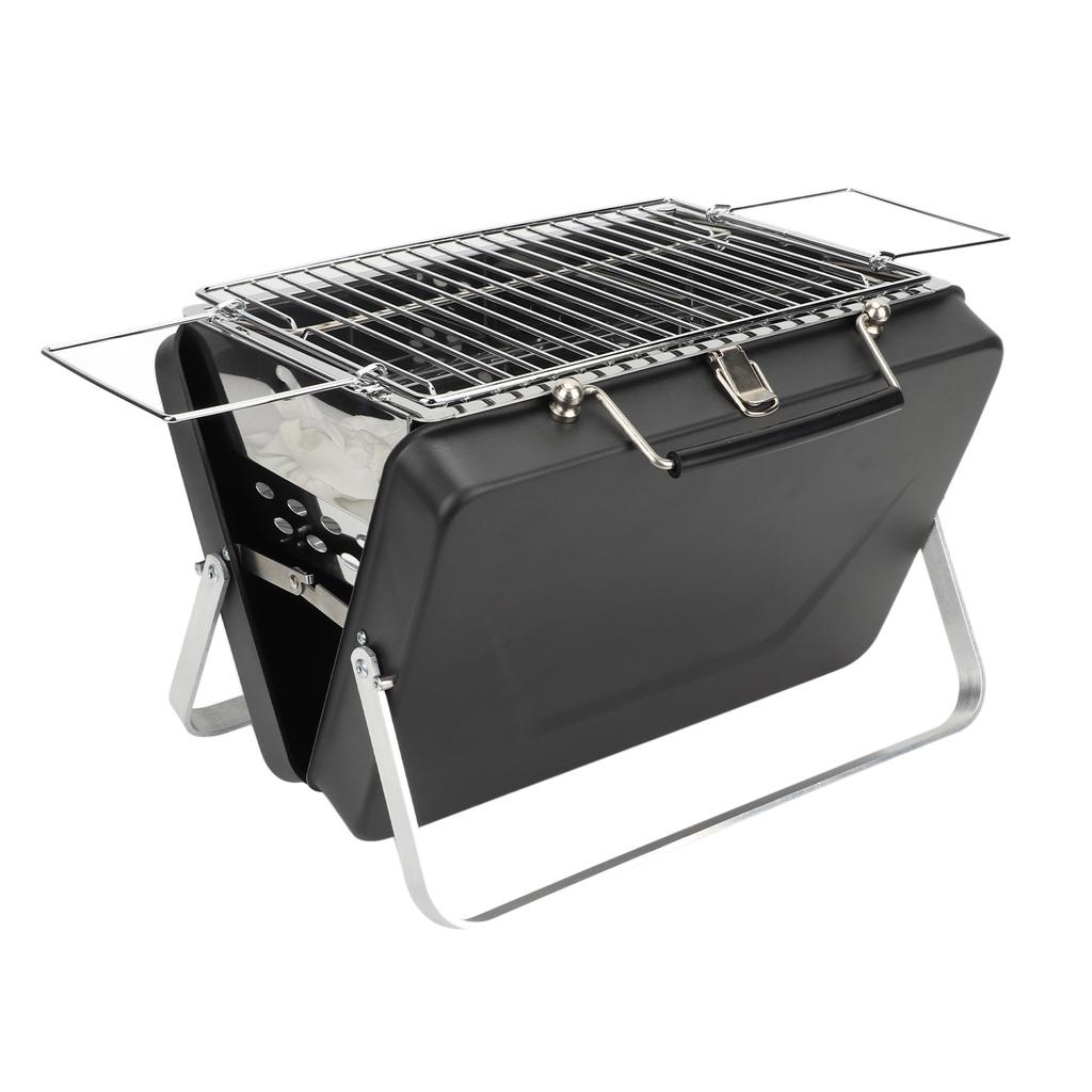 Przenośny grill na węgiel drzewny Składany grill na notebooka na kemping Gotowanie na świeżym powietrzu Piknik na podwórku