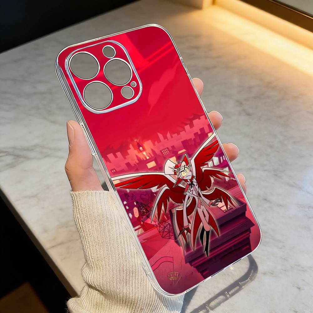 PC-Hazbin H-Hotel Alastor Handyhülle Für iPhone 17 16 15 14 13 12 11 Mini Pro Max Plus Transparente Hülle