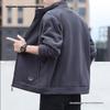 Men's Spring/Autumn Stand Collar Sherpa Fleece Hoodie Cardigan
