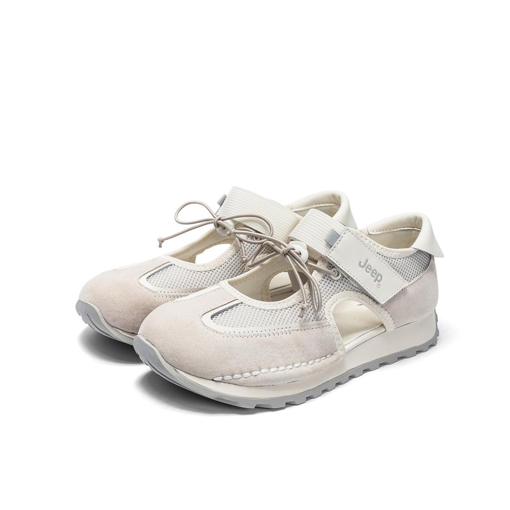 Jeep Outdoor Casual Summer Versatile Lightweight Hollow Breathable Non-Slip Thick Sole River Trekking Shoes Women shoes P652W15188