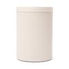 Francfranc Embossed Dustbin, Medium, Ivory, Stylish, Perfect for New Homes and Moving