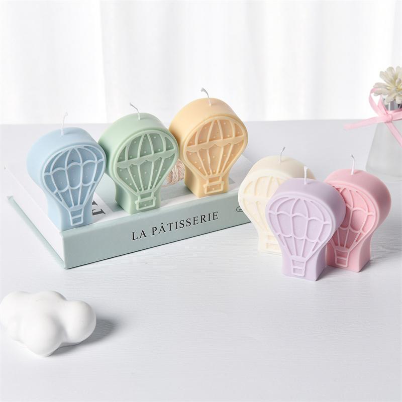 Heißluftballon Silikonform Kuchenbackform DIY Ballondesign Duftgips Seife Auto Aromatherapie Dekoration Harzform