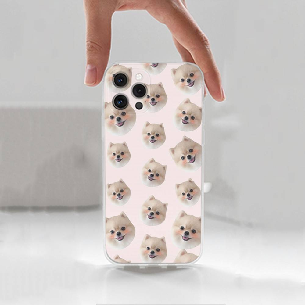 Cute P-Pomeranian Dogs Case For iPhone 17,11,12,13,16,14,15,Pro,Max,Plus,X,XS,XR,SE,Mini Transparent Soft Silicone