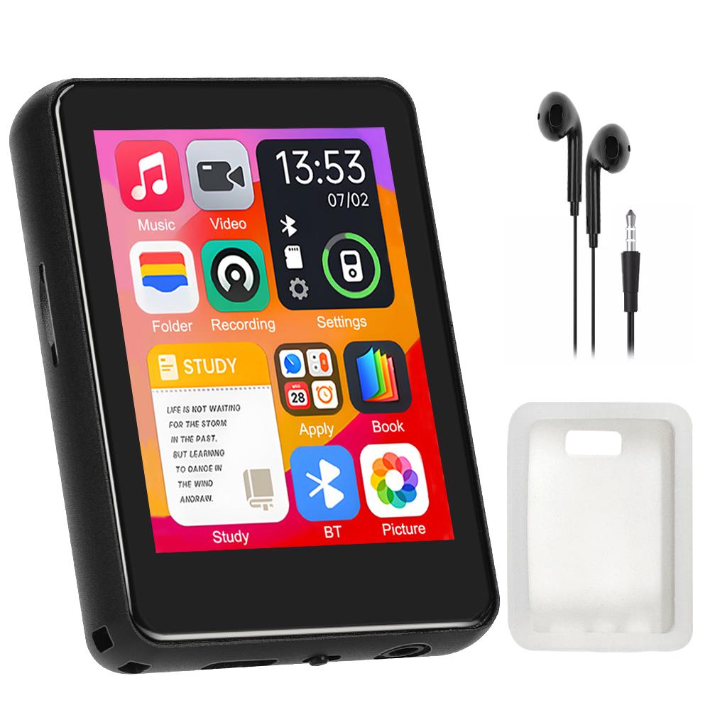 

32GB 2.4 Inch Touch Screen Bluetooth 5.4 MP3 Player, HiFi Music Player with Speaker/Recorder/Ebook/Picture