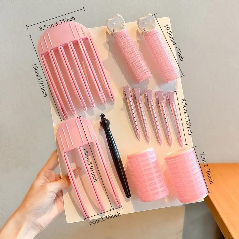 13pcs Fluffy Hairpin Curling Bangs Clips Hair Roots Volumizing Hair Clips Women Curling Fixed Shape Fashion Volume Hair Roller