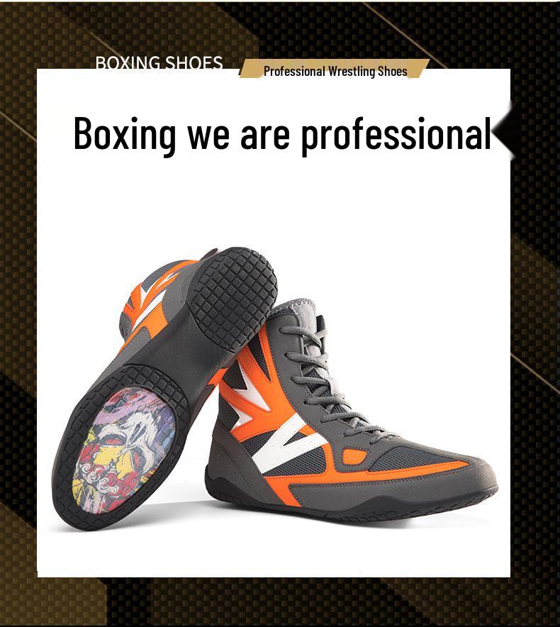 QJ-99-5 Unisex Plus Size Boxing & Sanda Non-Slip Training Shoes