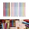 5 Colors Retractable Gel Pen 0.5mm Neutral Pen Signature Pen School Supplies