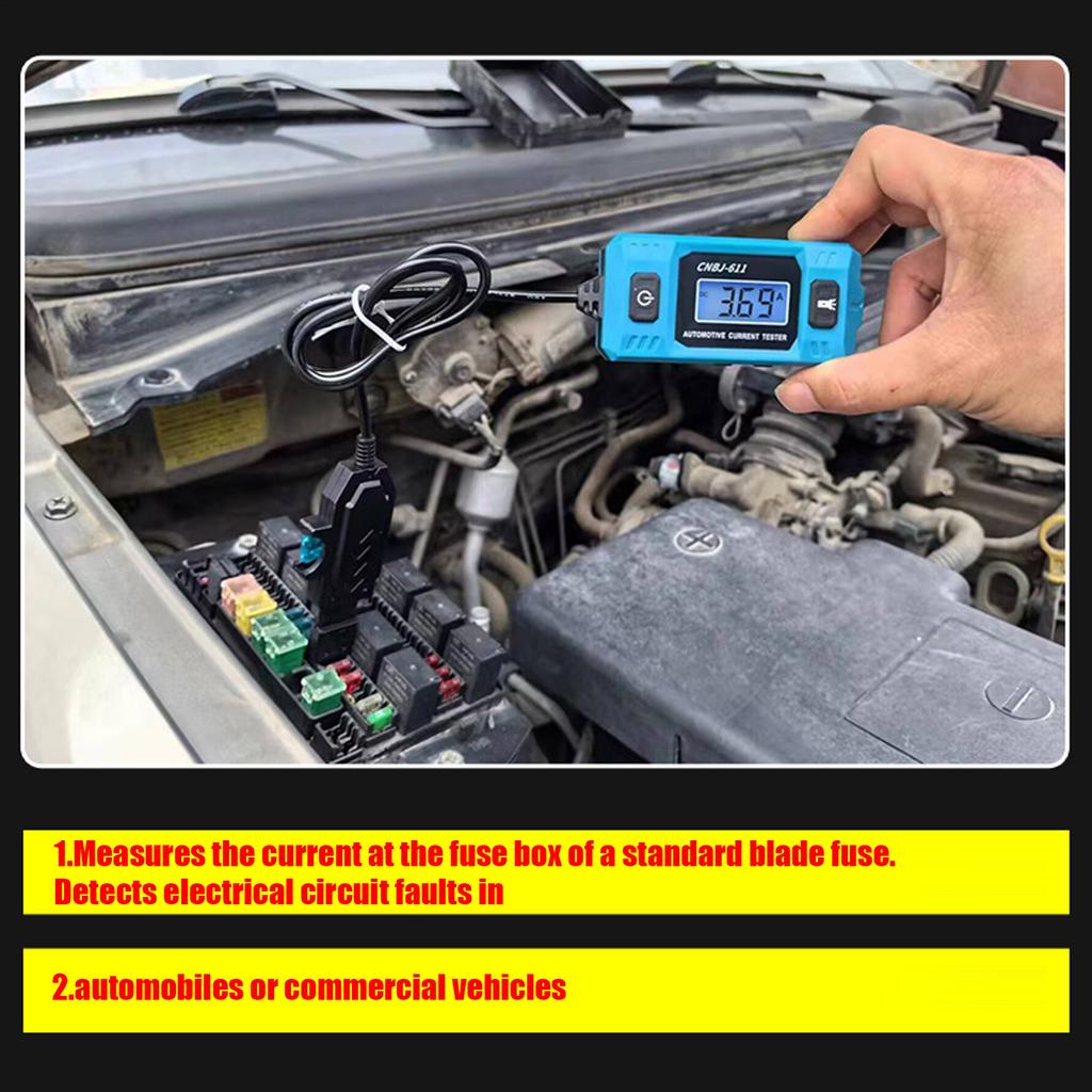 Professional Automotive Short Circuit Finder Car Electrical Fault Tester High Precision Current Detector Leakage Diagnostic Tool
