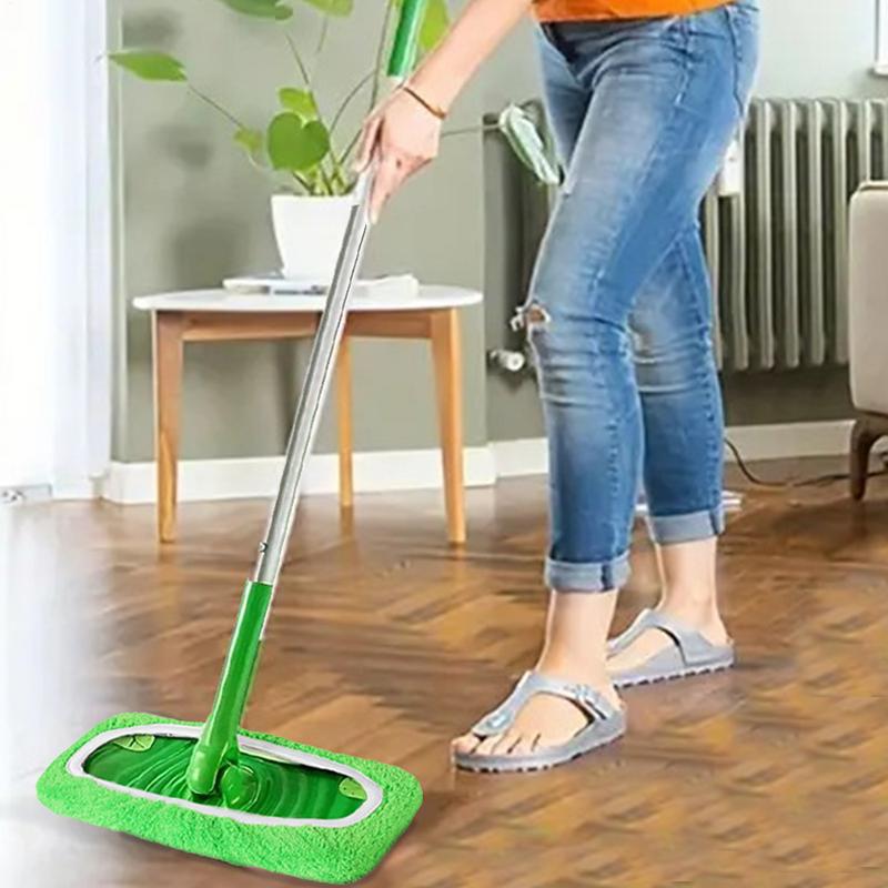 Reusable Dry Sweeping Cloths Microfiber Wet Mop Pads Compatible With Swiffersweeper Mop Replacement Sweeping Mopping Pad Refill