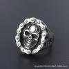 Skull Ghost Head Ring Punk Style Retro Skull Ring Open Adjustable Ring