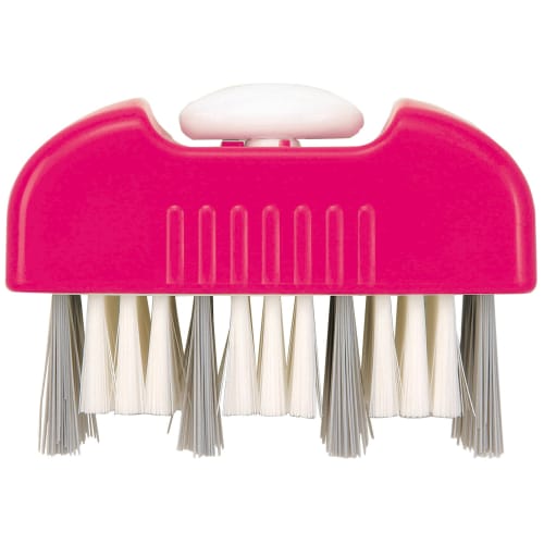 

Aiwa Bath Cleaning Brush, Pink, Two-Stage Switchable, Groove/Flat, Made in Japan