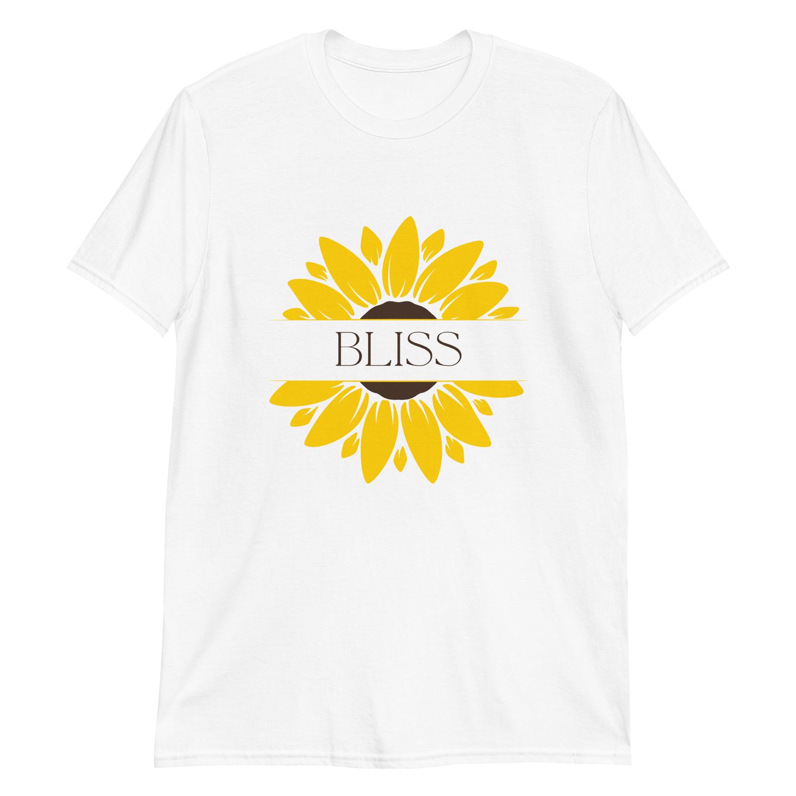 Bliss Sunflower The Art of Joyful Living T-Shirt Mens Womens Tees Top 3XL