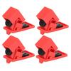 4 Pcs Circuit Breaker Lockout Device High Temperature Resistant Clamp On Single Pole Breaker Lock Out 120 277V