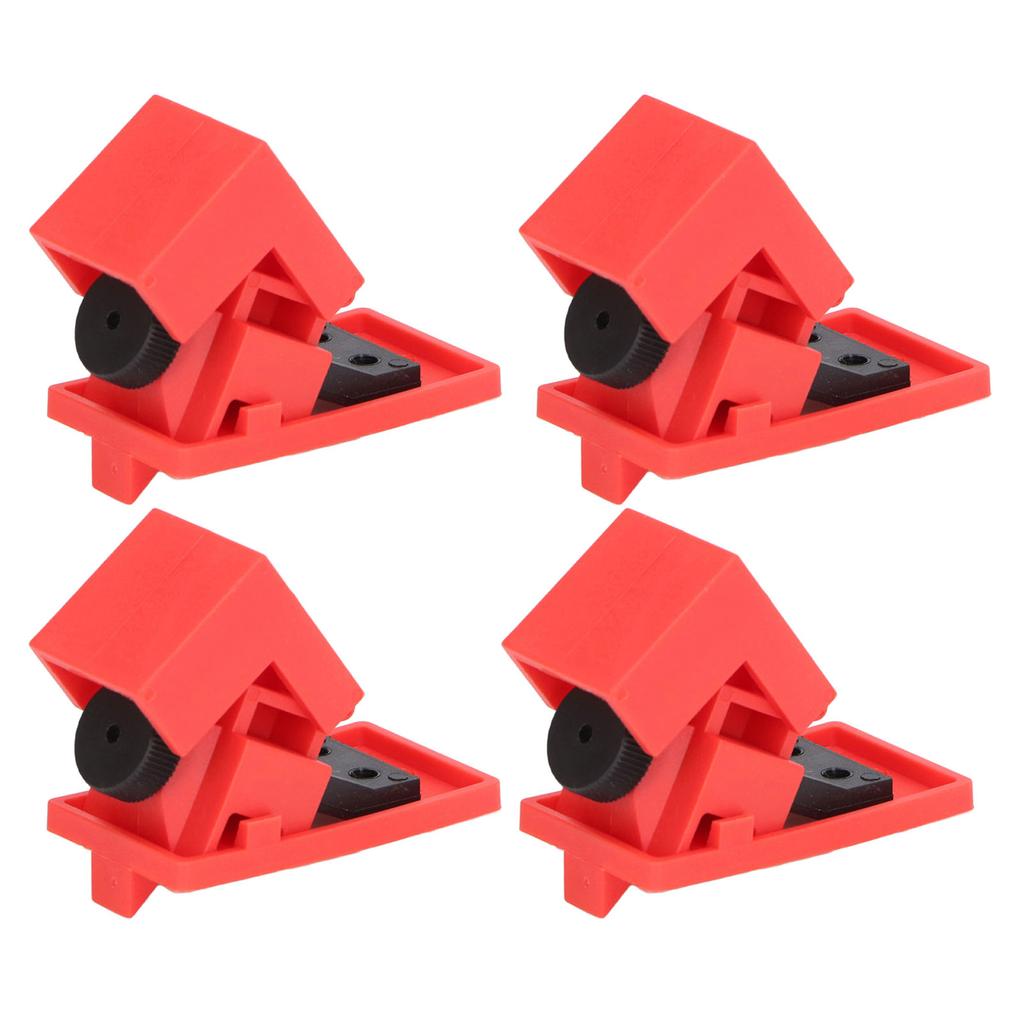 4 Pcs Circuit Breaker Lockout Device High Temperature Resistant Clamp On Single Pole Breaker Lock Out 120 277V