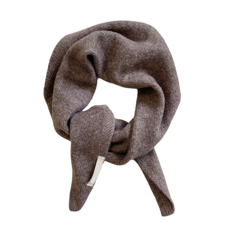 Multiple Functional Winter Scarf For Women Soft Weave Trilateral Plan Thin Fashion Addition For Cold Weather