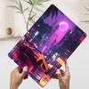 Luxury Sport Car Neon City Nightscape Tinplate Poster Customized Wall Art Vintage Metal Signs Retro Tin Plaque for House Home